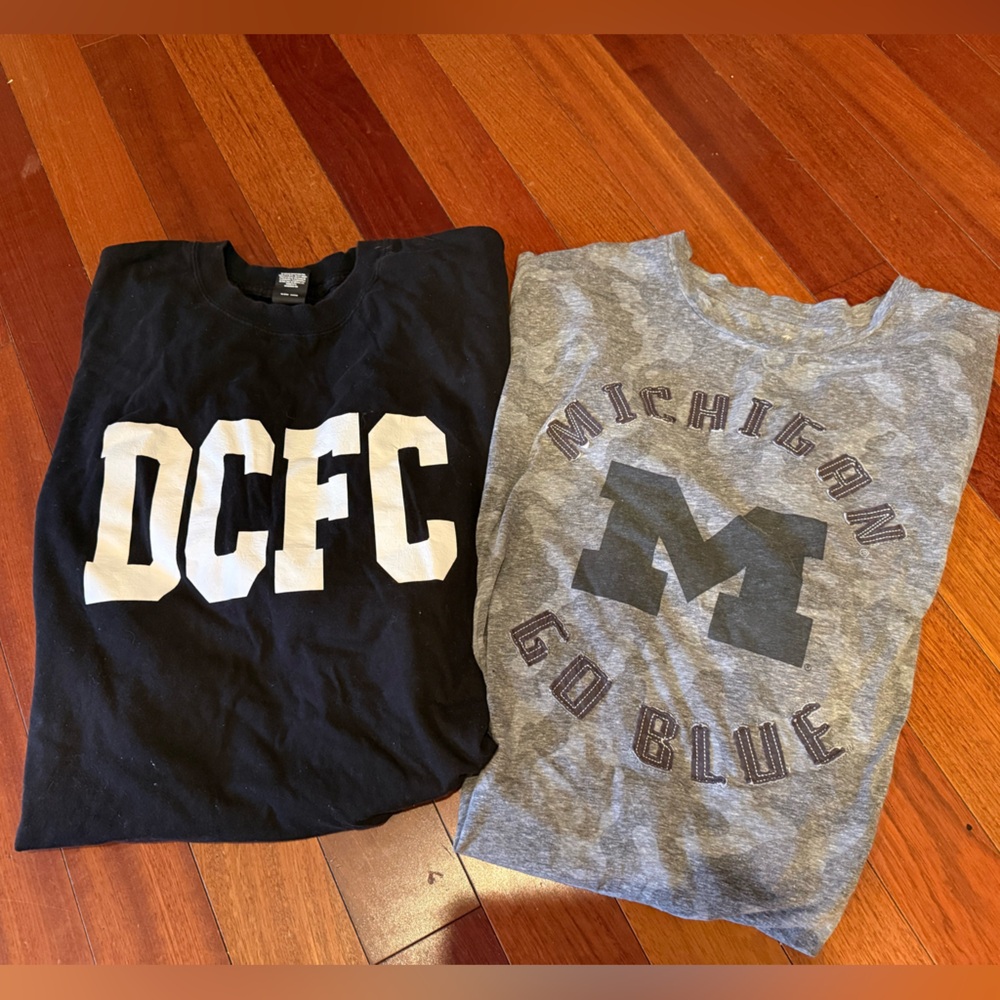 4XL Detroit City Football Club U of M tshirts Big and Tall short sleeved